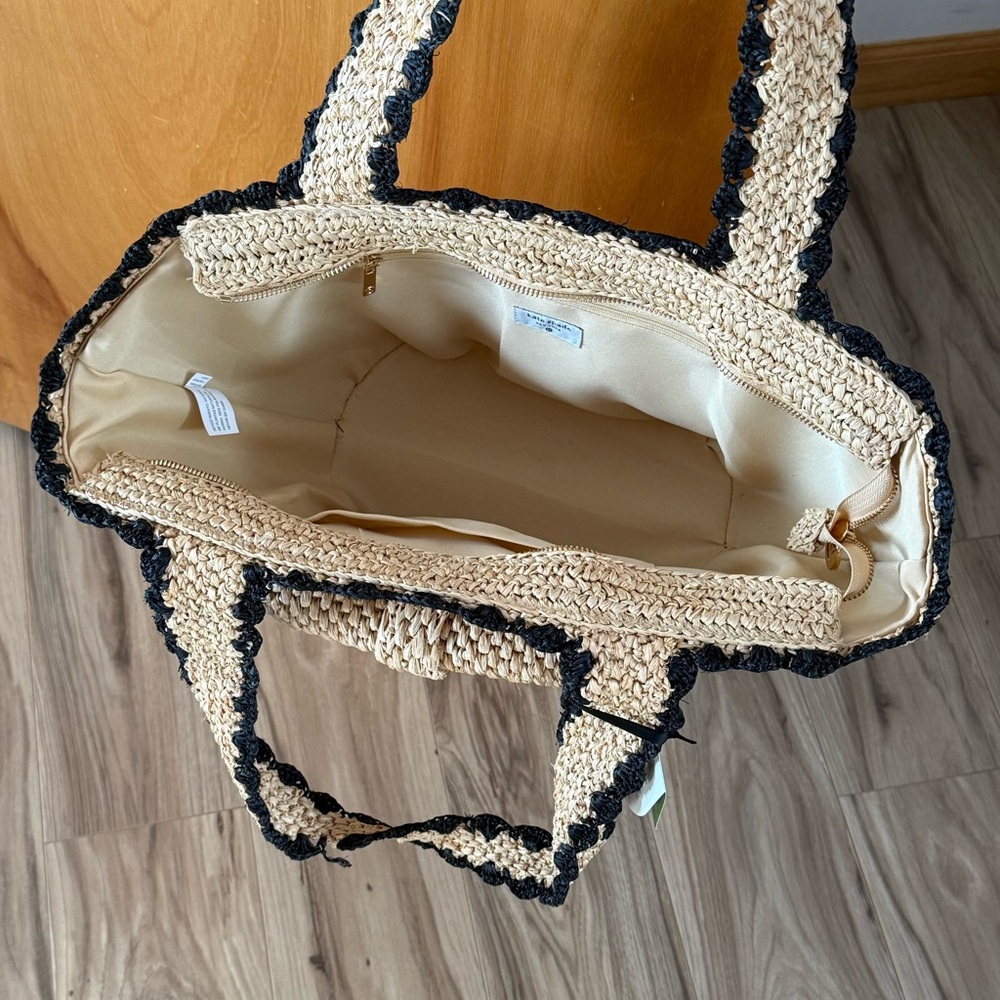 NWT Kate Spade New York x Target Raffia Bow Tote Bag - Picture 6 of 8